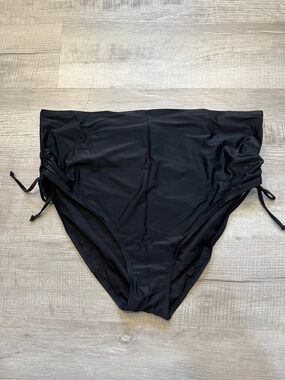 Terra & Sky Women’s Plus Size 4X Black Bikini Swimwear Bottoms